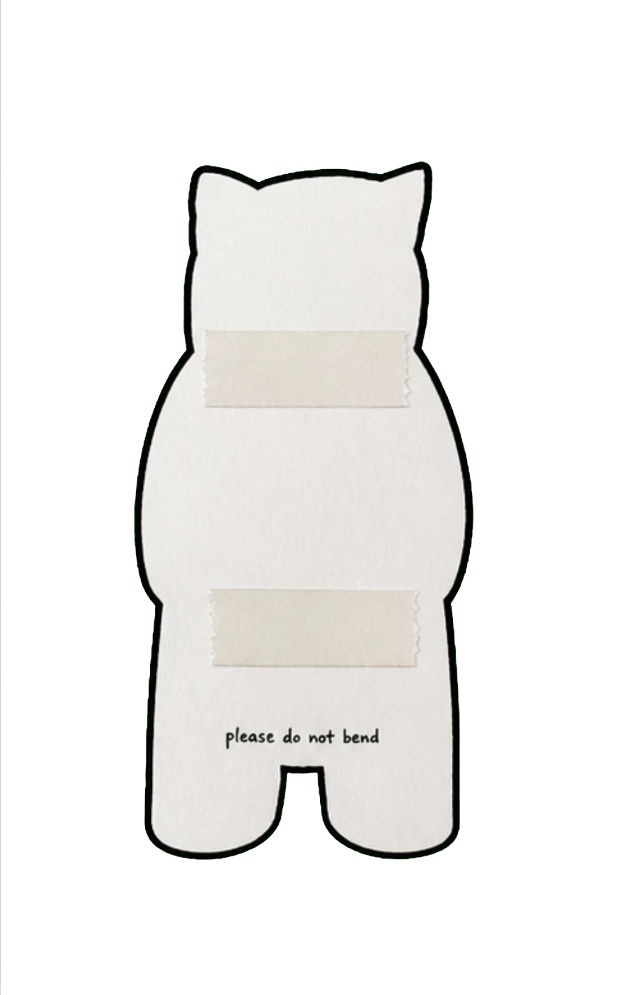 Money Cat paper figure from the back